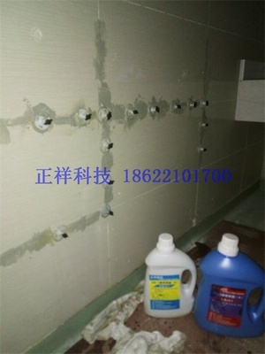 天津环湖医院墙砖空鼓灌浆