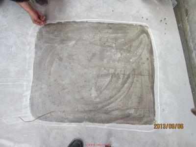 天津某还迁小区地面起砂现场实验效果展示